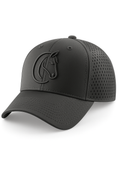 CAVARA Perforated Baseball Hat BLACK