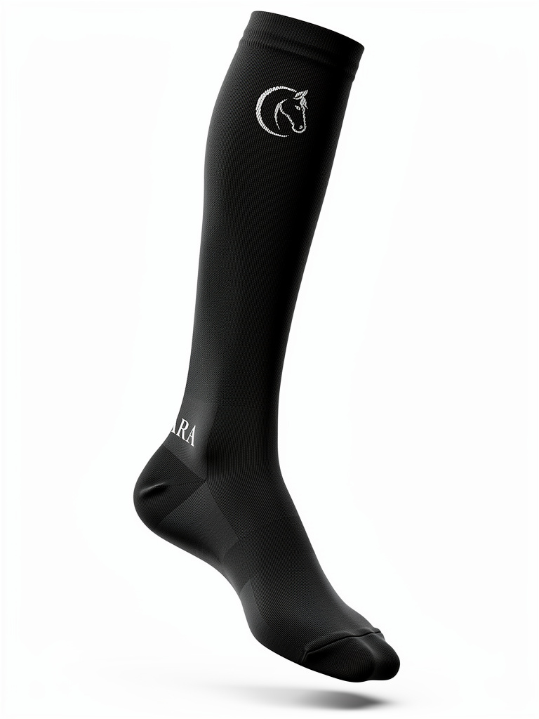CAVARA Tall Boot Socks BLACK